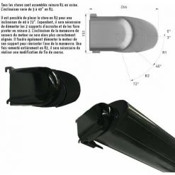 ICI STORE STORE DE TERRASSE COFFRE INTEGRAL MOTORISE LED RAL ANTHRACITE 3 X 2,5 DICKSON® ARDOISE - ARDOISE -Pergola Soldes 58047151 3