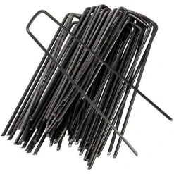 HIASDFLS 30 Piècepiquets De Fixation Pour Jardin Épingles De Jardin Agrafes De Sol Pour Sécuriser Des Tissus Anti Mauvaises Herbes, Molleton, Imperméables, Tissus De Paysage （Noire ）