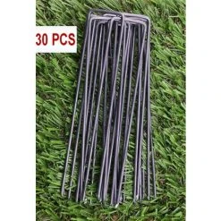 HIASDFLS 30 Piècepiquets De Fixation Pour Jardin Épingles De Jardin Agrafes De Sol Pour Sécuriser Des Tissus Anti Mauvaises Herbes, Molleton, Imperméables, Tissus De Paysage （Noire ） -Pergola Soldes 58079720 3