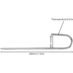 HIASDFLS Ancrage Au Sol, Piquets De Sol En Acier Pour Tentes De Camping Clôtures Châteaux-12 Pouces 10 HIASDFLS Ancrage Au Sol, Piquets De Sol En Acier Pour Tentes De Camping Clôtures Châteaux-12 Pouces -Pergola Soldes 58079722 4