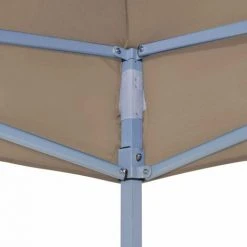 LITZEE Tente De Réception Et Barnum Toit De Tente De Reception 4,5x3 M Taupe 270 G/m² -Pergola Soldes 58113484 5