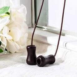 TRIOMPHE Corde D'Ombrage Tressé Marron 50 M/Rouleau Avec 4 Pièces Marron Pendentif En Bois Pour Aluminium Store Ombre, Plante De Jardinage Et De L'Artisanat (Marron)T-Audace -Pergola Soldes 58166532 5