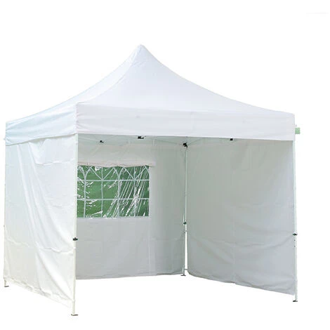 GREADEN Tente Pliante 3x3m + 4 Pack Côtés Avec 1 Fenêtres PREMIUM LIGHT Tube 32mm En Acier Bâche 220g/m² ENDUIT PVC 100% ÉTANCHE Barnum Pliante + Sac De Transport - Blanc 3 GREADEN Tente Pliante 3x3m + 4 Pack Côtés Avec 1 Fenêtres PREMIUM LIGHT Tube 32mm En Acier Bâche 220g/m² ENDUIT PVC 100% ÉTANCHE Barnum Pliante + Sac De Transport - Blanc