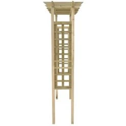 INLIFE Arche Pour Rosiers 150 X 50 X 200 Cm Bois Imprégné -Pergola Soldes 58276395 3