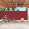 INLIFE Auvent Latéral Rétractable Rouge 220x1000 Cm -Pergola Soldes 58276537 1