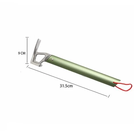 PERLE RARE Marteau De Tente Maillet De Camping En Aluminium Extracteur Outil Multifonctionnel Léger Pour Randonnée Auvent Piquet De Tente(Noir) 4 PERLE RARE Marteau De Tente Maillet De Camping En Aluminium Extracteur Outil Multifonctionnel Léger Pour Randonnée Auvent Piquet De Tente(Noir) – Image 2