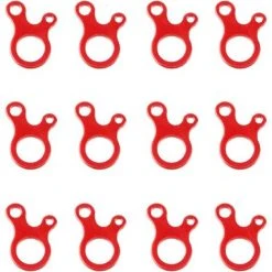 PERLE RARE Tendeur De Corde Tendeur Camping En Alliage D'Aluminium Crochet Ajusteur De Corde Durable Antidérapant Pour Tente Bâche Randonnée Camping（Rouge (Forme D'escargot)）