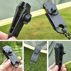 PERLE RARE Pince Clips De Tente Clips De Bâche Avec œillet Clips Fixation Coupe-Vent Pour Auvent Tarp Camping En Plein Air -Pergola Soldes 58303372 5