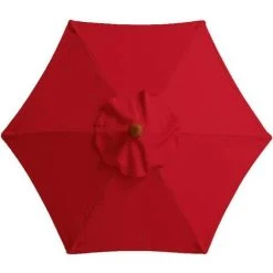 DKSFJKL Housse De Rechange Pour Parasol De 3 M, 6 Baleines, Résistant à La Décoloration - Pour Terrasse, Extérieur, Terrasse, Parasol De Table De Marché, Pelouse, Piscine - Rouge - Format A4