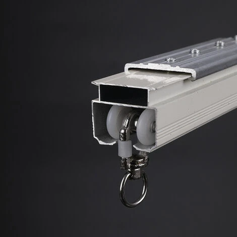 DONTODENT Rouleaux De Rail Planeur De Voie De Rideau Plastique Twin à Roulettes En Alliage D'aluminium 20 Pièces - Roue Carrée Rotative En Alliage à 360 ° 4 DONTODENT Rouleaux De Rail Planeur De Voie De Rideau Plastique Twin à Roulettes En Alliage D'aluminium 20 Pièces - Roue Carrée Rotative En Alliage à 360 ° – Image 2