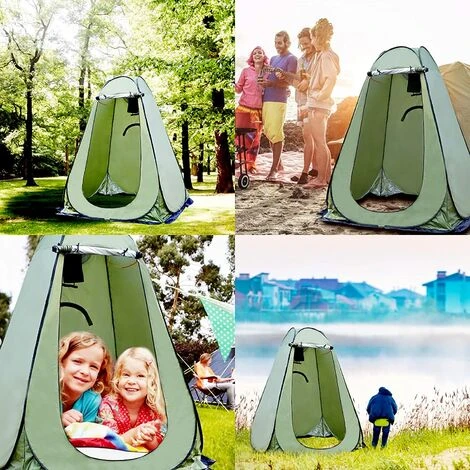 TINOR Pop Up Tente De Camping, 120 X 120x190 Cm Tente De Douche Portable Pliable, Privacy Tent, Pour Camping En Plein Air, Vestiaire, Randonnée 6 TINOR Pop Up Tente De Camping, 120 X 120x190 Cm Tente De Douche Portable Pliable, Privacy Tent, Pour Camping En Plein Air, Vestiaire, Randonnée – Image 4