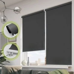 VINGO Store Vertical Store Vertical Résistant Aux UV Protection Contre Le Vent Et Brise-vue Anthracite 100 X 140 Cm - Anthracite 8 VINGO Store Vertical Store Vertical Résistant Aux UV Protection Contre Le Vent Et Brise-vue Anthracite 100 X 140 Cm - Anthracite -Pergola Soldes 58414976 3