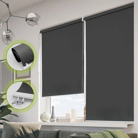 VINGO Store Vertical Store Vertical Résistant Aux UV Protection Contre Le Vent Et Brise-vue Anthracite 100 X 140 Cm - Anthracite 5 VINGO Store Vertical Store Vertical Résistant Aux UV Protection Contre Le Vent Et Brise-vue Anthracite 100 X 140 Cm - Anthracite – Image 3