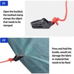 TANABATA 25Pcs Tente Clips,Clips De Fixation,Clip,Camping Bâche Noir Pince Pour Auvent Coupe-Vent Snaps En Plastique Pinces Plastique Pince Plastique Petite Pince Bâche Clip Auvent Pour Activités De Plein Air -Pergola Soldes 58461683 5