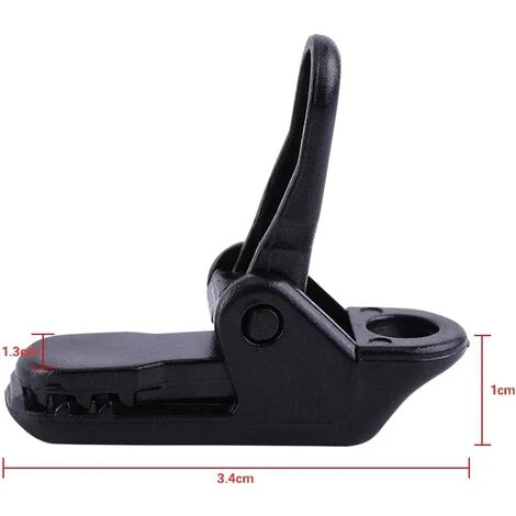 TANABATA 20PCS/Bag Tarp Clips Windproof Awning Clamps Multipurpose Clamp Set For Tents, Tarp, Boat Cover, Pool Cover, Car Cover, Black 4 TANABATA 20PCS/Bag Tarp Clips Windproof Awning Clamps Multipurpose Clamp Set For Tents, Tarp, Boat Cover, Pool Cover, Car Cover, Black – Image 2