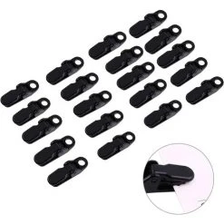TANABATA 20PCS/Bag Tarp Clips Windproof Awning Clamps Multipurpose Clamp Set For Tents, Tarp, Boat Cover, Pool Cover, Car Cover, Black 10 TANABATA 20PCS/Bag Tarp Clips Windproof Awning Clamps Multipurpose Clamp Set For Tents, Tarp, Boat Cover, Pool Cover, Car Cover, Black -Pergola Soldes 58461685 4