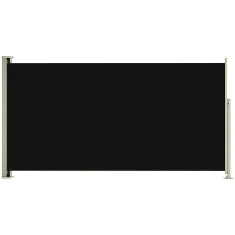 VidaXL Auvent Latéral Rétractable De Patio 160x300 Cm Noir - Noir 4 VidaXL Auvent Latéral Rétractable De Patio 160x300 Cm Noir - Noir – Image 2