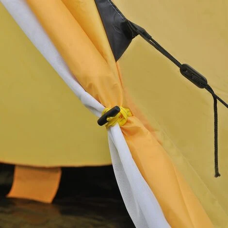INLIFE Tente Pour 4 Personnes Jaune - Jaune 7 INLIFE Tente Pour 4 Personnes Jaune - Jaune – Image 5