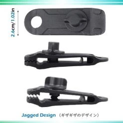 ENLENK 12 Pièces Clips De Bâche Clips De Sol Clips De Tente En Plastique Crocodile Pour Auvents De Camping Activités De Plein Air, Kaki -Pergola Soldes 58844757 4