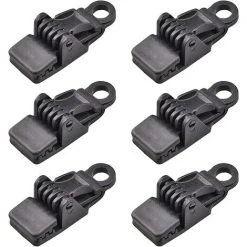 ENLENK Lot De 6 Clips De Bâche De Verrouillage Robustes, Nouveau Design De Verrouillage De Presse, Clips De Tente, Clips De Camping, Clips D'auvent Pour Camping, Pare-soleil, Bâche De Voiture Et Piscine. -Pergola Soldes 58845490 2