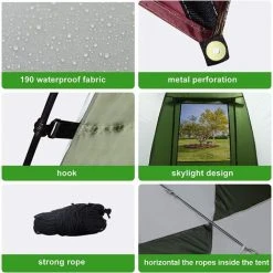 JOORRT Auvent De Voiture 2.4X1.9m Tente Auvent Camping Car Tente Toit Voiture étanche Et Résistante Aux UV Tente De Camping Durable Auvent Fourgon -Pergola Soldes 59171076 4