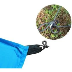 MEDIA WAVE STORE ® Tente De Camping Avec Pare-soleil 10745 Avec Piquets Et Tirants | Couleur: Bleu -Pergola Soldes 59189072 3