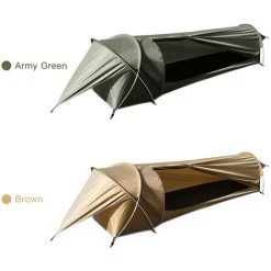 SYLAETO Tente Simple Ultra-légère, Tente De Camping étanche, Adaptée à La Randonnée Et à La Pêche En Plein Air, Vert Armée -Pergola Soldes 59285168 3