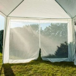 HELIOTRADE Moustiquaire De Protection Pour Tonnelle - Tente De Réception - Lot De 2 -Pergola Soldes 59466627 5