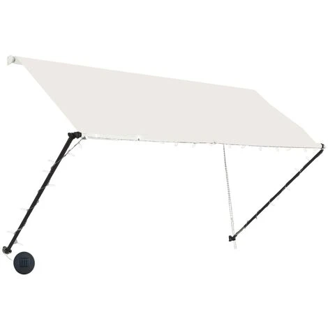Topdeal Auvent Rétractable Avec LED 250x150 Cm Crème FF145924_FR 6 Topdeal Auvent Rétractable Avec LED 250x150 Cm Crème FF145924_FR – Image 4