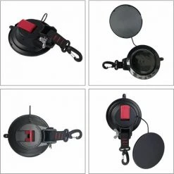 LTS FAFA Lot De 2 Ventouses D'ancrage De Voiture Robustes Avec Crochets Pour Auvents Latéraux De Voiture, Bateaux, Camping. -Pergola Soldes 59654716 2