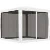 NOVA Tenone Pour Les Fêtes Avec 4 Murs Sur Le Filet Blanc Résistant Différentes Dimensions Tente De Réception 4 Parois Latérales En Maille 2,5x2,5 M Blanc -Pergola Soldes 59658650 1