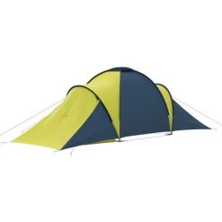 JN.SONGS Tente De Camping 6 Personnes Familiale Pour Trekking Extérieur 576 X 235 X 190 Cm - Bleu Jaune