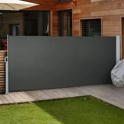 ECOMSOF Paravent Extérieur Rétractable Auvent Store Latéral Brise-Vue Abri Soleil 10 ECOMSOF Paravent Extérieur Rétractable Auvent Store Latéral Brise-Vue Abri Soleil -Pergola Soldes 59741013 4