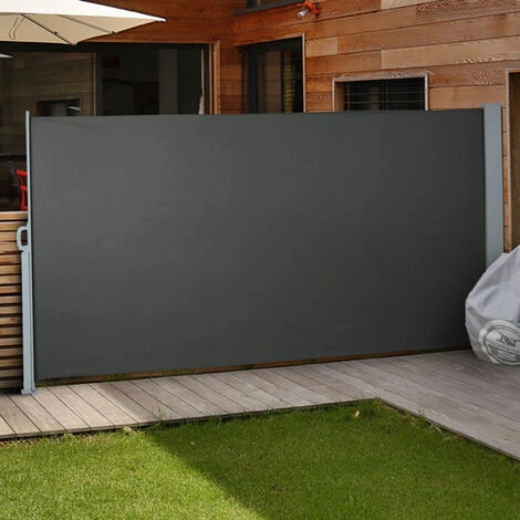 ECOMSOF Paravent Extérieur Rétractable Auvent Store Latéral Brise-Vue Abri Soleil 7 ECOMSOF Paravent Extérieur Rétractable Auvent Store Latéral Brise-Vue Abri Soleil – Image 5