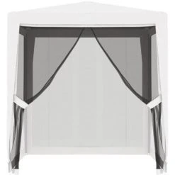 INLIFE Tente De Réception Avec 4 Parois Latérales En Maille 2x2m Blanc -Pergola Soldes 59848195 2