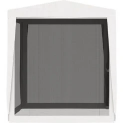 INLIFE Tente De Réception Avec 4 Parois Latérales En Maille 2x2m Blanc -Pergola Soldes 59848195 4