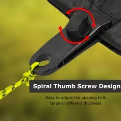 HAPPYSHOPPING Lot De 10 Grandes Pinces Pour Tente, Noir -Pergola Soldes 59852032 4