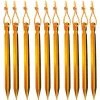 LangRay Piquets De Tente, Piquets De Tente à Ongles, Piquets De Tente De Camping Extérieur En Aluminium De 10 Pièces Avec Corde Réfléchissante, Idéaux Pour Les Voyages En Camping (18 Cm, Or) 1 LangRay Piquets De Tente, Piquets De Tente à Ongles, Piquets De Tente De Camping Extérieur En Aluminium De 10 Pièces Avec Corde Réfléchissante, Idéaux Pour Les Voyages En Camping (18 Cm, Or) -Pergola Soldes 59917204 1