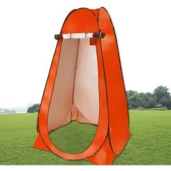 TANCYCO Tente Pop Up Tente Pliante Instantanée Avec Sac De Transport Douche D'intimité Extérieure Bain De Douche Dressing Pour Camping Sur La Plage,Orange,1 Personne -Pergola Soldes 59952985 3