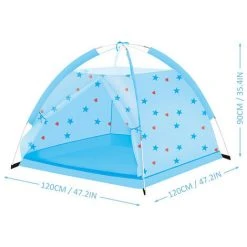 TANCYCO Tente De Maison De Jeu Pour Enfants Tente De Jeu Amusante Pliante Tente De Terrain De Jeu Pour Enfants Décoration De Lit De Maison De Jeu Intérieure Et Extérieure Petite Chambre Pour Camping, Plage, Arrière-cour,Tricolore, -Pergola Soldes 59953000 3