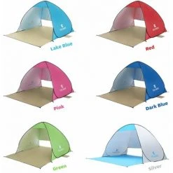 TANCYCO 70.9x59x43.3 Pouces Automatique Instantané Pop-up Tente De Plage Anti UV Abri Solaire Cabana Pour Camping Pêche Randonnée Pique-nique,Lac Bleu, -Pergola Soldes 59953052 5