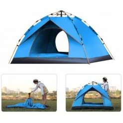 TANCYCO Tente De Camping Instantanée Portable Résistante à L'eau Pour Tente Pop-up Extérieure Pour Tente Familiale 1-2 / 3-4 Personnes,, -Pergola Soldes 59953121 4