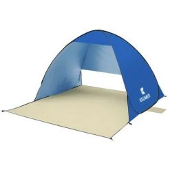 TANCYCO 70.9x59x43.3 Pouces Automatique Instantané Pop-up Tente De Plage Anti UV Abri Solaire Cabana Pour Camping Pêche Randonnée Pique-nique,Bleu Foncé,