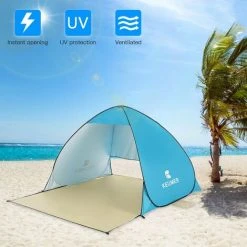 TANCYCO 70.9x59x43.3 Pouces Automatique Instantané Pop-up Tente De Plage Anti UV Abri Solaire Cabana Pour Camping Pêche Randonnée Pique-nique,Vert, -Pergola Soldes 59953484 4