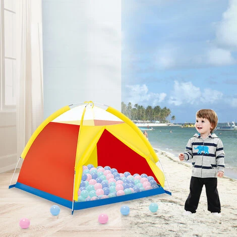 TANCYCO Tente De Maison De Jeu Pour Enfants Tente De Jeu Amusante Pliante Tente De Terrain De Jeu Pour Enfants Décoration De Lit De Maison De Jeu Intérieure Et Extérieure Petite Chambre Pour Camping, Plage, Arrière-cour,Bleu, 4 TANCYCO Tente De Maison De Jeu Pour Enfants Tente De Jeu Amusante Pliante Tente De Terrain De Jeu Pour Enfants Décoration De Lit De Maison De Jeu Intérieure Et Extérieure Petite Chambre Pour Camping, Plage, Arrière-cour,Bleu, – Image 2