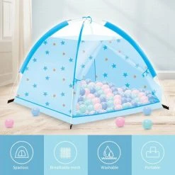 TANCYCO Tente De Maison De Jeu Pour Enfants Tente De Jeu Amusante Pliante Tente De Terrain De Jeu Pour Enfants Décoration De Lit De Maison De Jeu Intérieure Et Extérieure Petite Chambre Pour Camping, Plage, Arrière-cour,Bleu, 9 TANCYCO Tente De Maison De Jeu Pour Enfants Tente De Jeu Amusante Pliante Tente De Terrain De Jeu Pour Enfants Décoration De Lit De Maison De Jeu Intérieure Et Extérieure Petite Chambre Pour Camping, Plage, Arrière-cour,Bleu, -Pergola Soldes 59953494 3