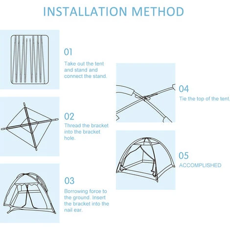 TANCYCO Tente De Maison De Jeu Pour Enfants Tente De Jeu Amusante Pliante Tente De Terrain De Jeu Pour Enfants Décoration De Lit De Maison De Jeu Intérieure Et Extérieure Petite Chambre Pour Camping, Plage, Arrière-cour,Bleu, 7 TANCYCO Tente De Maison De Jeu Pour Enfants Tente De Jeu Amusante Pliante Tente De Terrain De Jeu Pour Enfants Décoration De Lit De Maison De Jeu Intérieure Et Extérieure Petite Chambre Pour Camping, Plage, Arrière-cour,Bleu, – Image 5