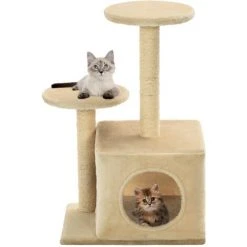 NOVA Arbre Pour Les Chats Tigraffi Dans Sisal H 60 Cm Zone De Relaxation Diverses Couleurs Couleur : BEIGE