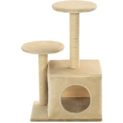 NOVA Arbre Pour Les Chats Tigraffi Dans Sisal H 60 Cm Zone De Relaxation Diverses Couleurs Couleur : BEIGE -Pergola Soldes 59982250 3