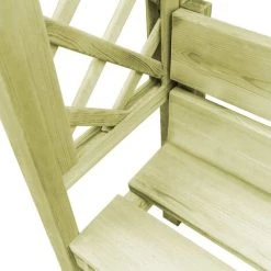 NOVA Pergola Avec Banc Et Toit En Bois En Pin -Pergola Soldes 59995734 3